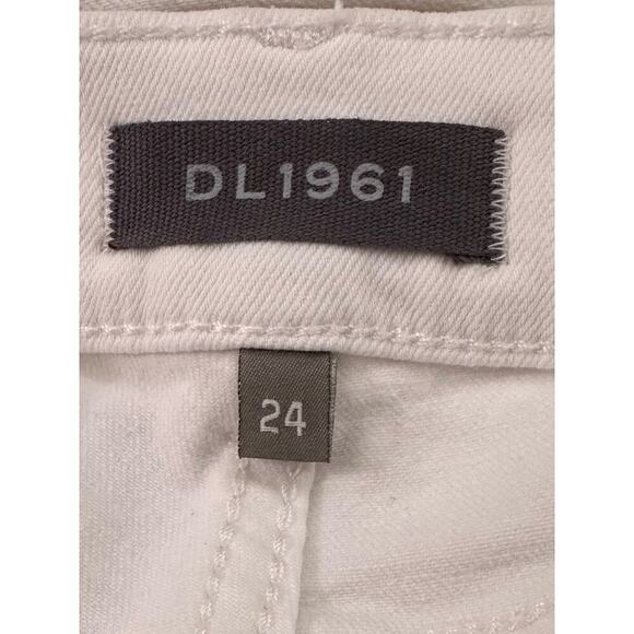 DL1961 Angel Cigarette Mid Rise Instasculpt 29” Milk White Jeans Pants - Sz 24 - Picture 6 of 7